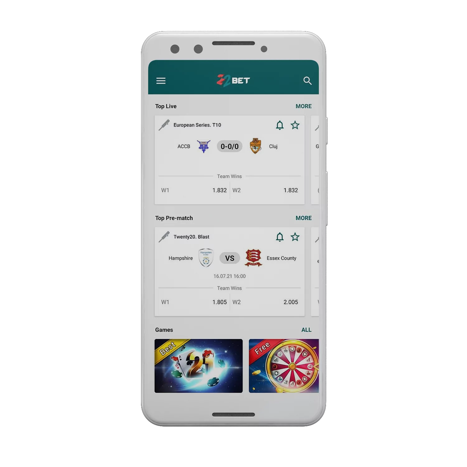 In this article, we share the review about betting in the 22bet app.