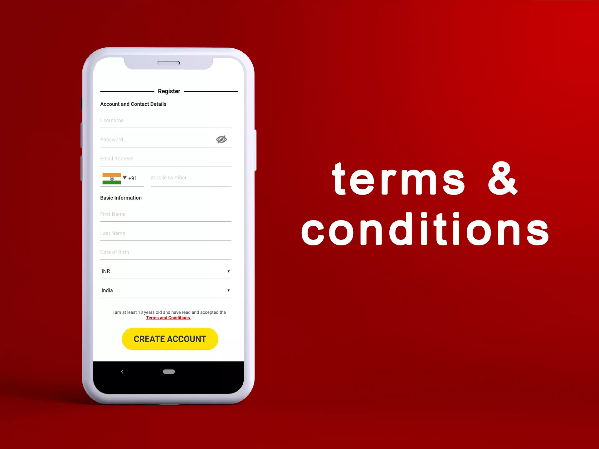 Dafabet users must accept the account registration rules.