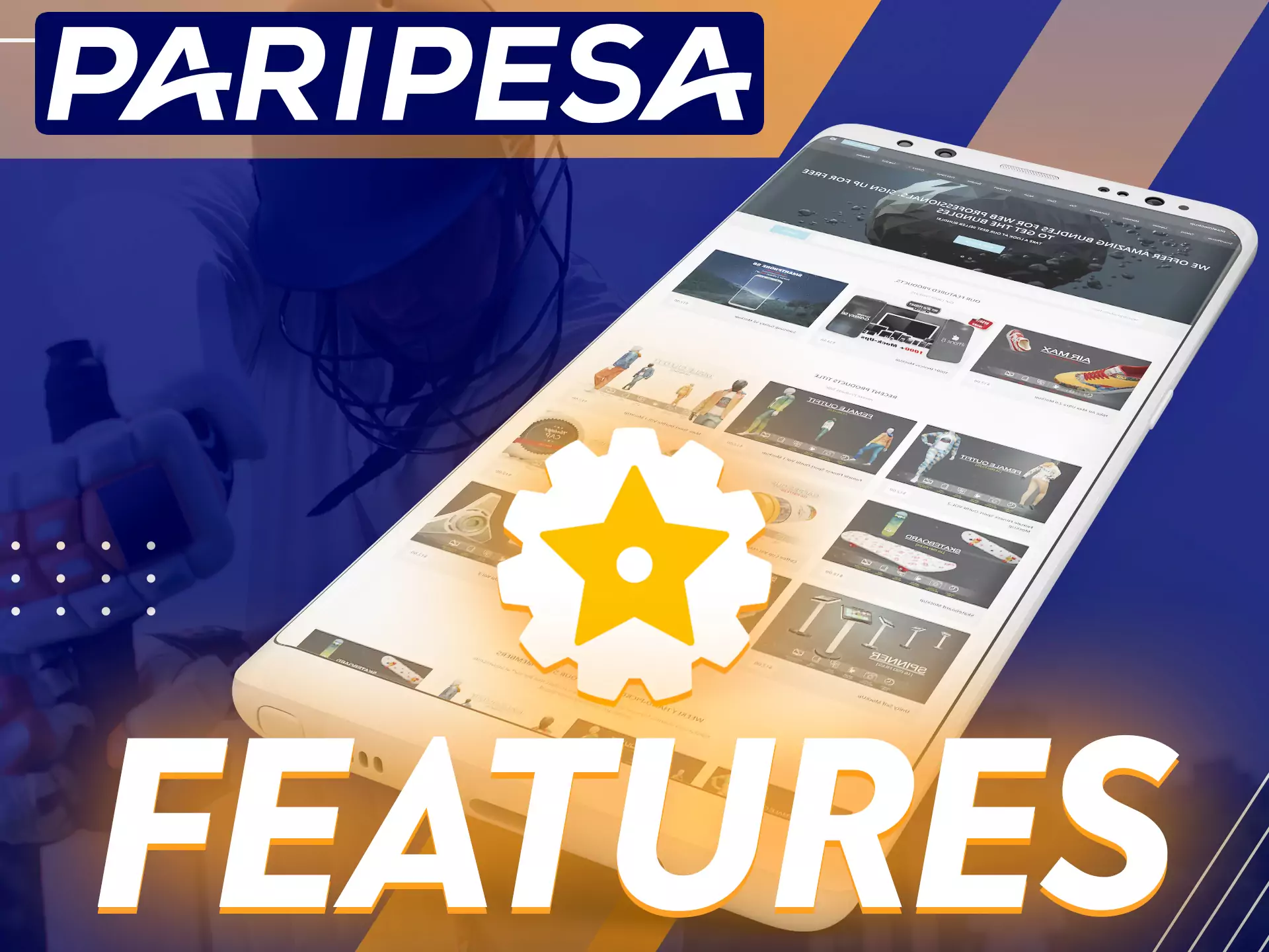 The Paripesa app has many handy features.