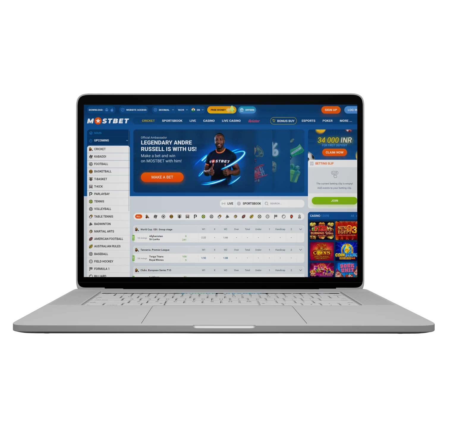 Learn how to create a new account on Mostbet and get the first deposit bonus.