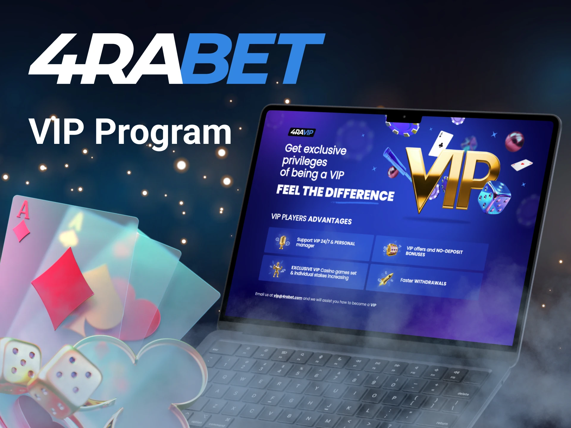 Explore the VIP Program at 4Rabet and enjoy premium features.
