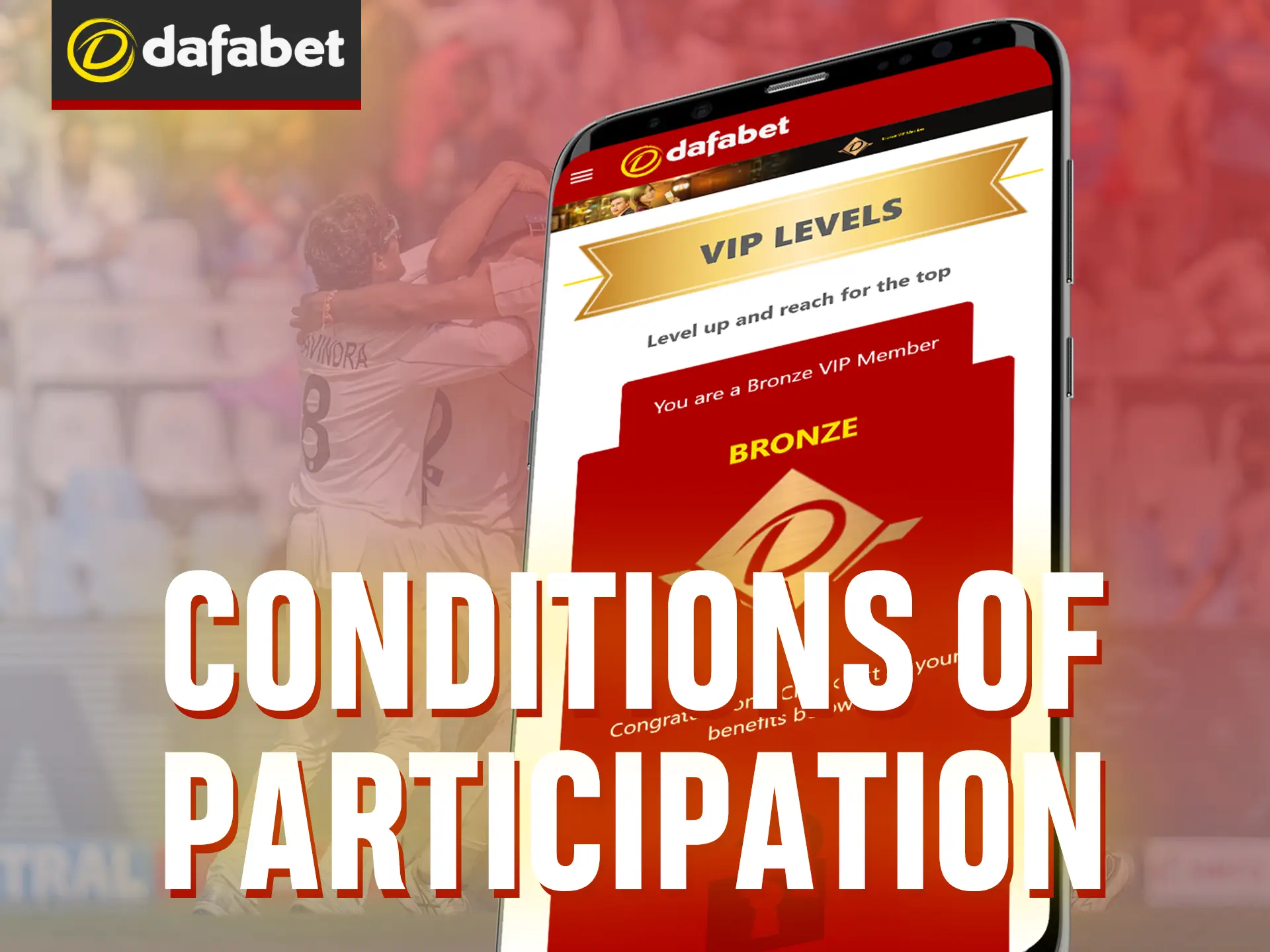 To join the Dafabet VIP program, you need to bet big.