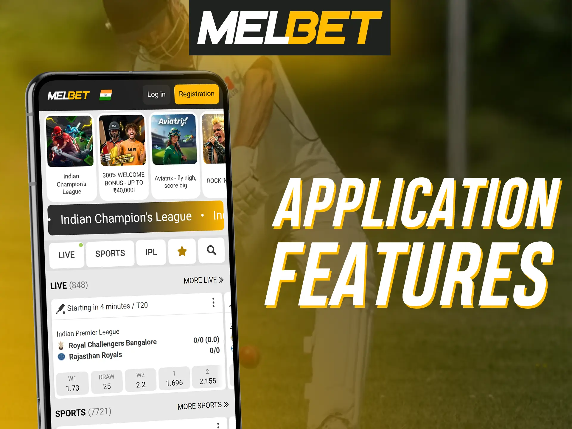 Melbet app offers sports betting, casino games and convenient payment methods.