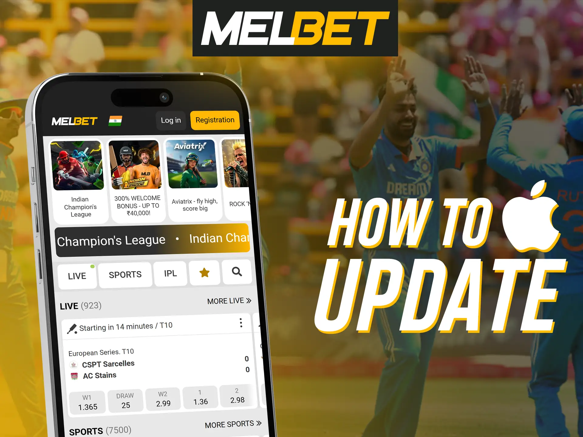 Keep the Melbet iOS app updated regularly.