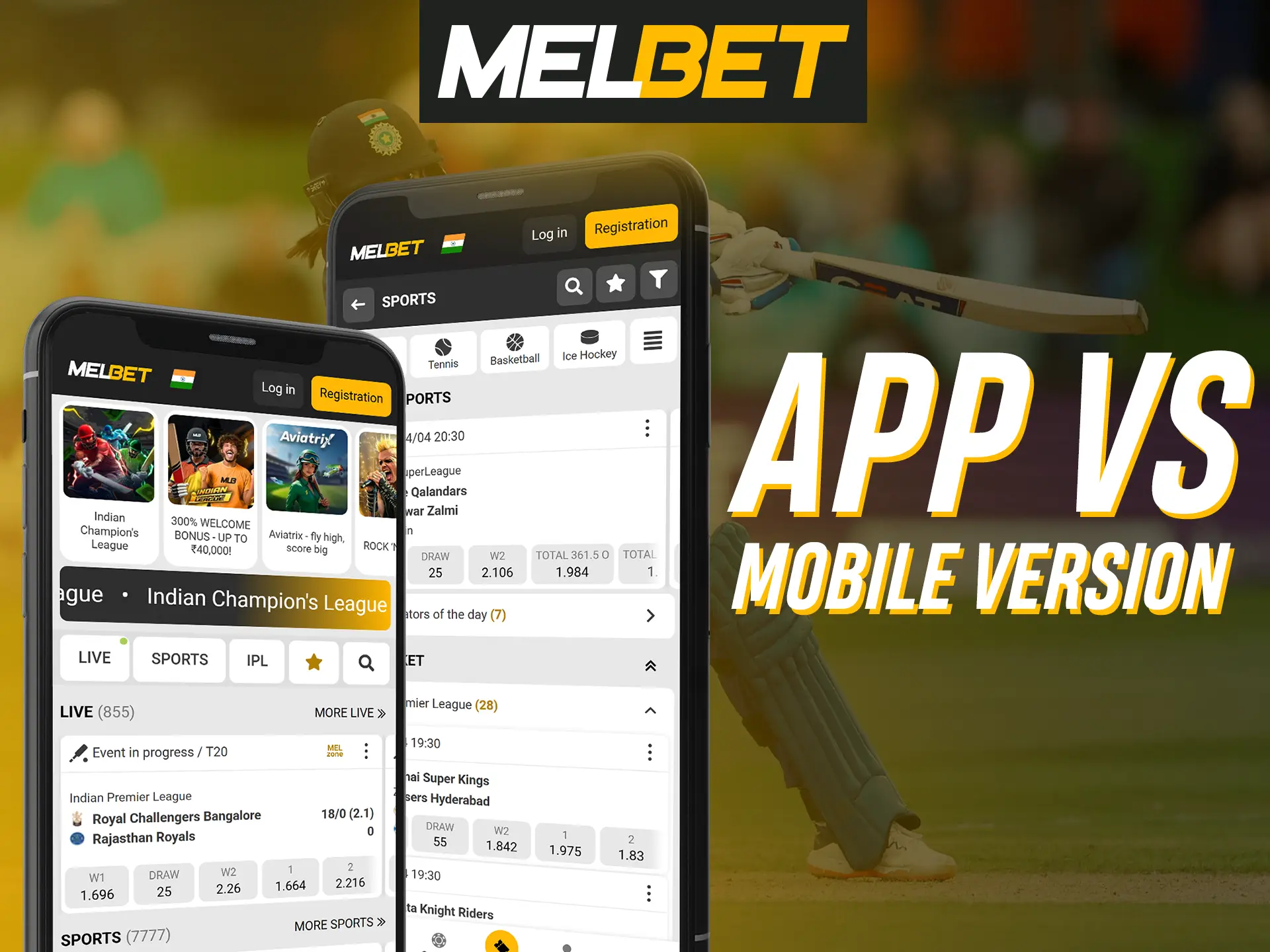 Choose the Melbet app for smoother gameplay or the mobile site for no-download convenience.