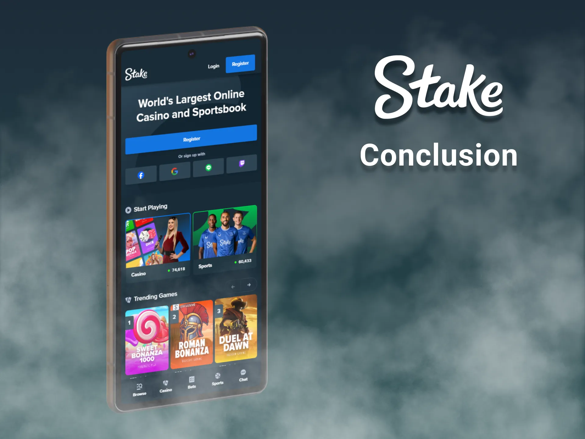 In conclusion, Stake offers a smooth and secure mobile experience.