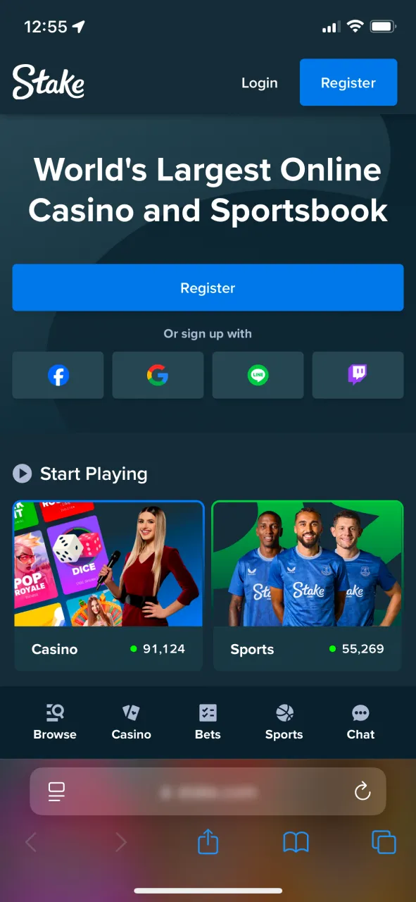 Visit the official Stake website to access the iOS app download option.