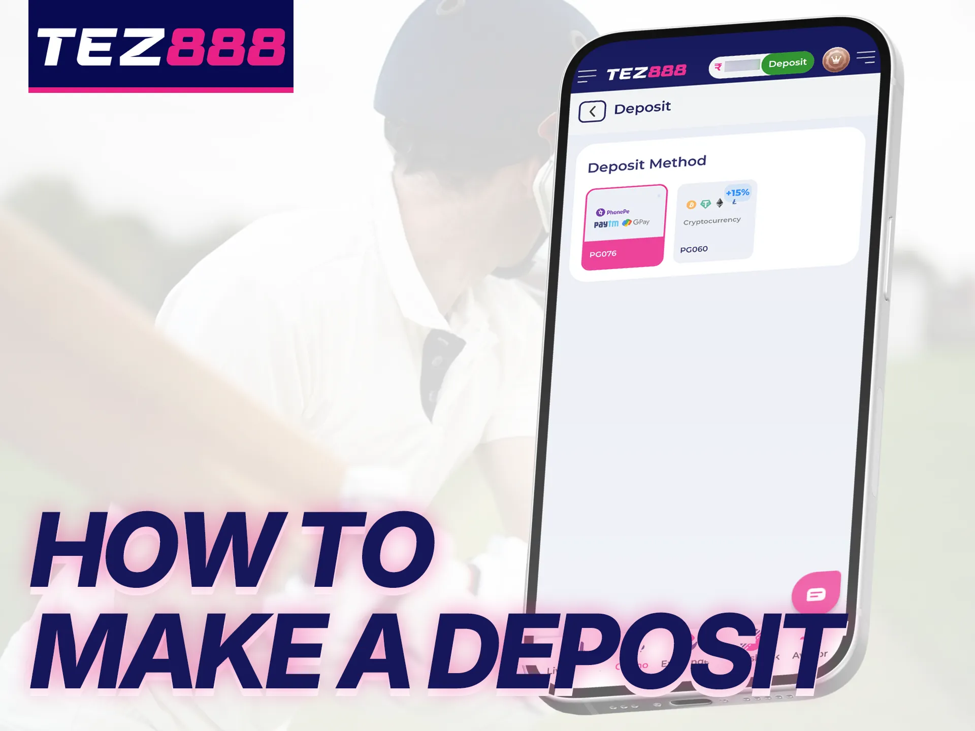 Fund your Tez888 wallet quickly and safely.