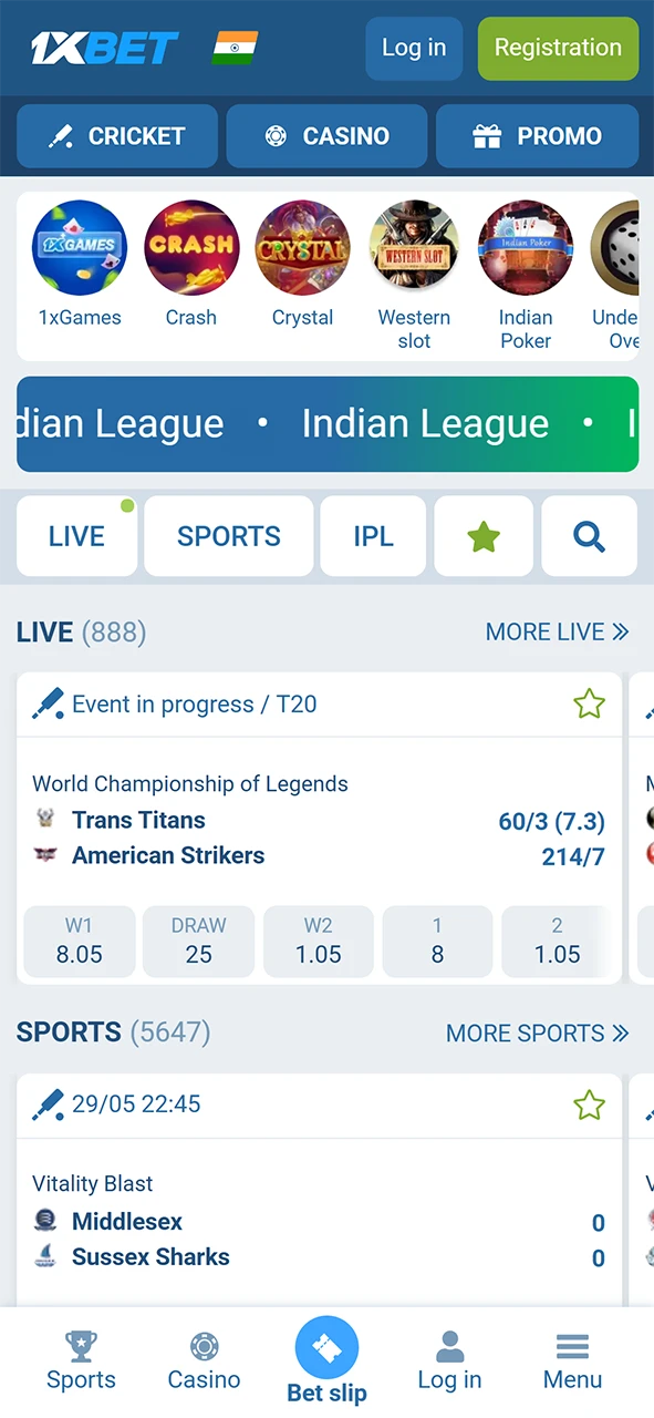 Install and start using the 1xBet app for iOS.