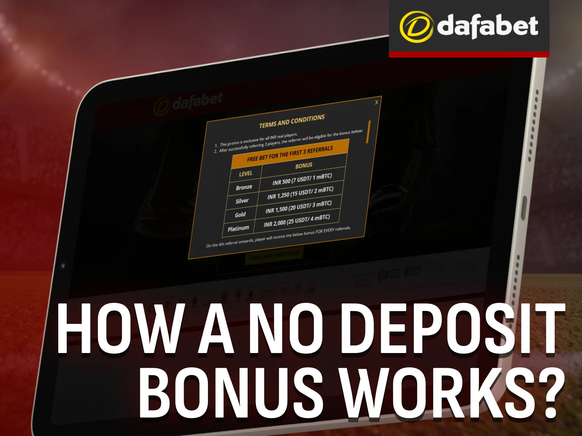 Understand how a Dafabet no deposit bonus really functions.