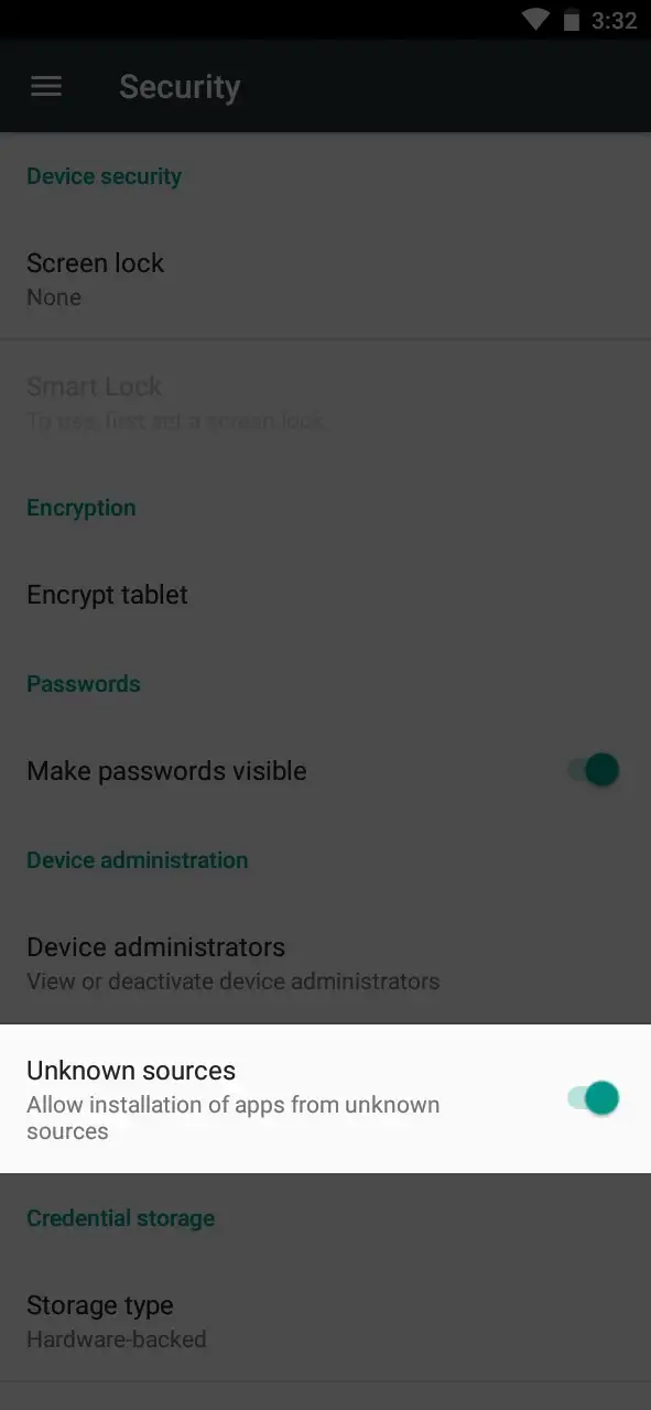 Allow the installation of the Megapari app in the settings.