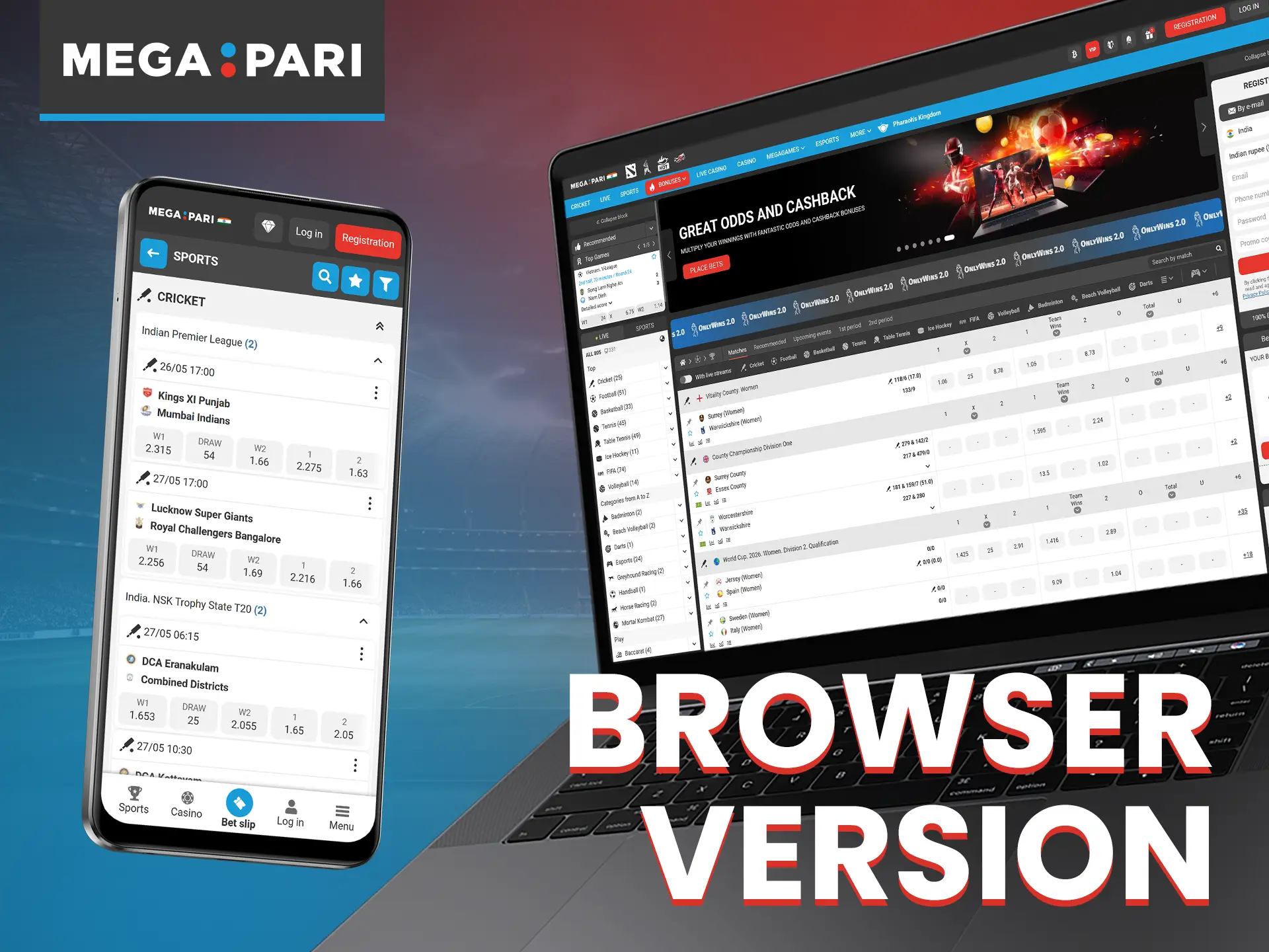 Megapari website works seamlessly on all devices.