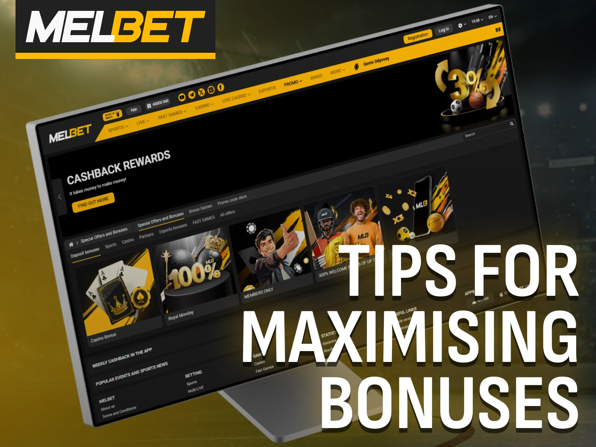 Tips at Melbet help maximise the value of every available bonus.