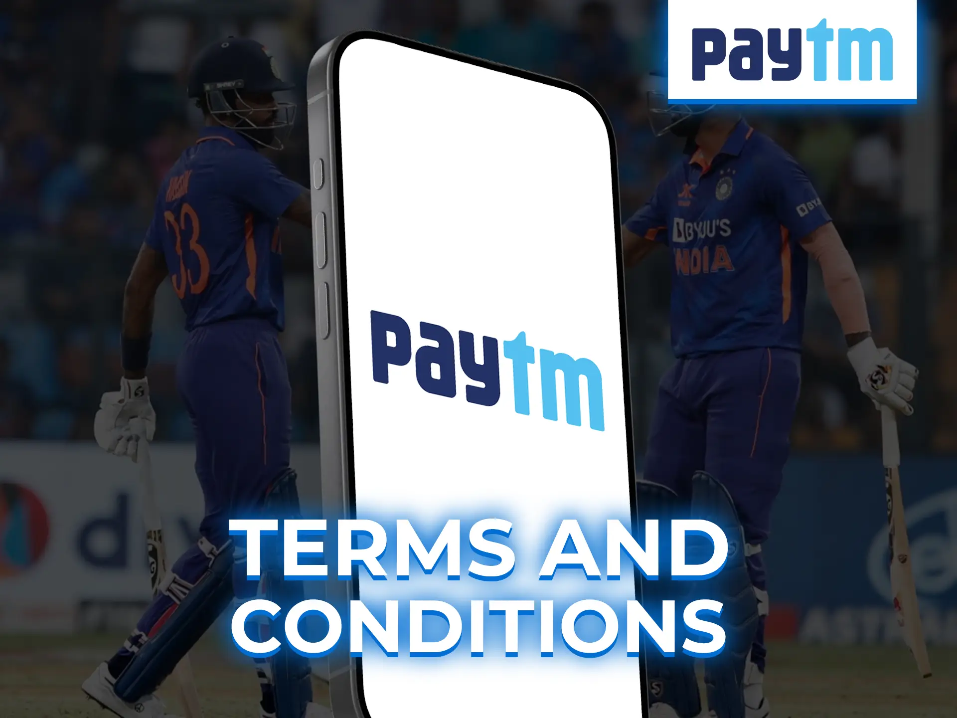 Users must accept PayTM's terms before using the platform.