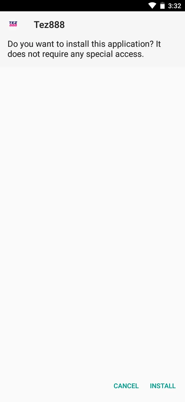 Install the Tez888 app for your Android device.