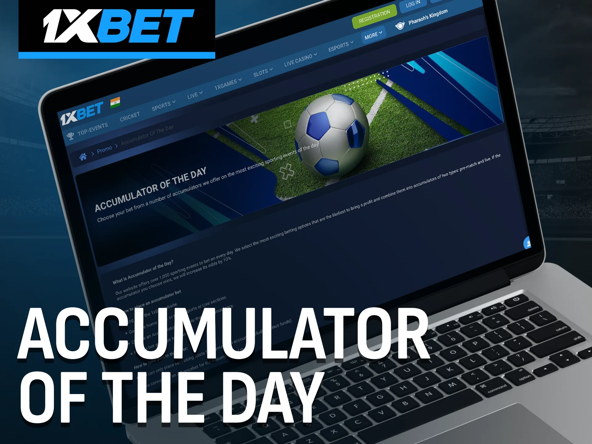 Win more with the 1xBet accumulator of the day.
