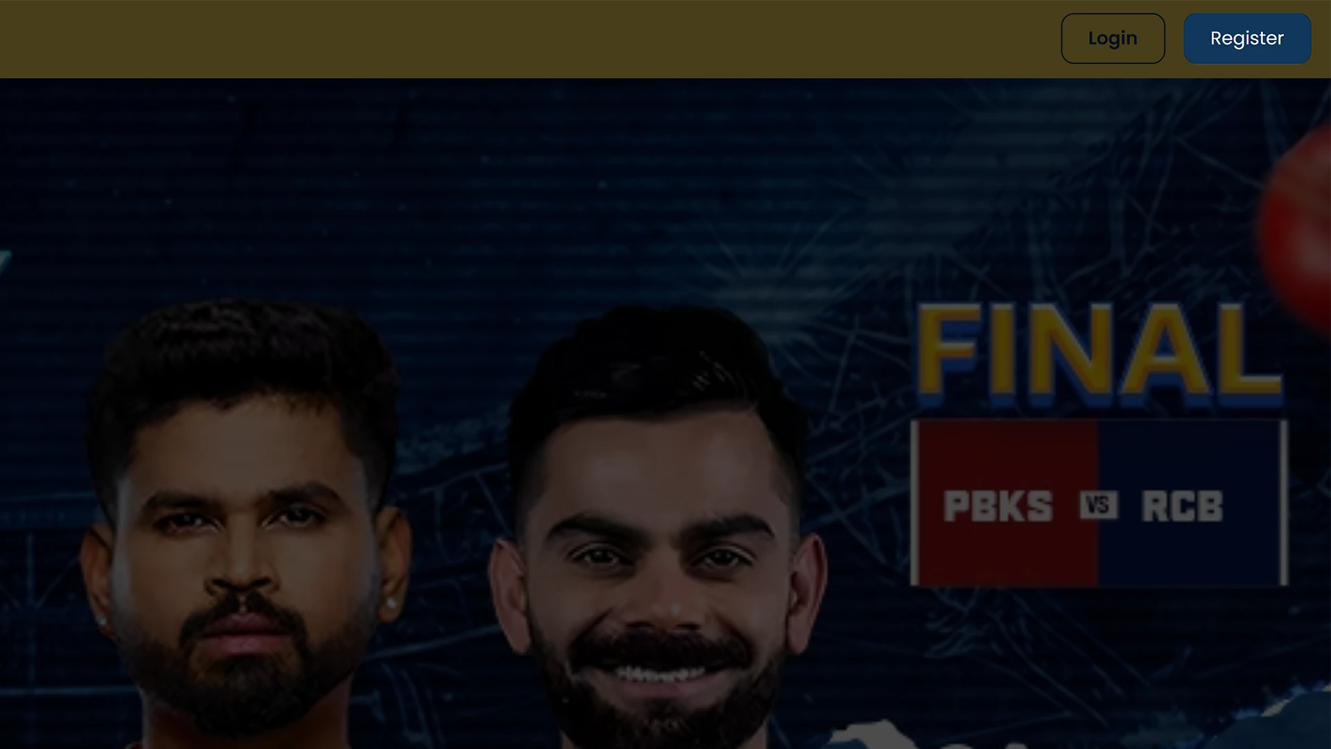 Click on the button to create a Satbet account.