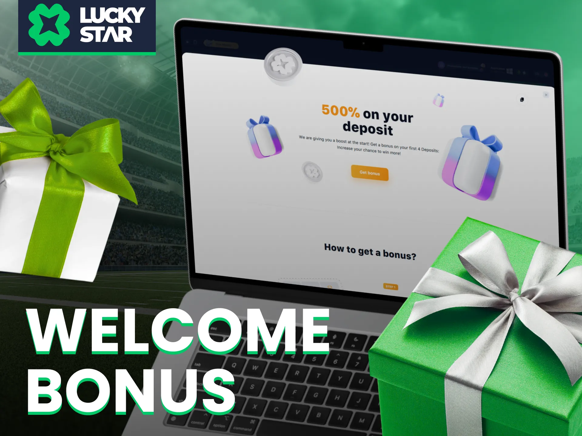 Grab your Lucky Star welcome bonus and start betting with extra funds.