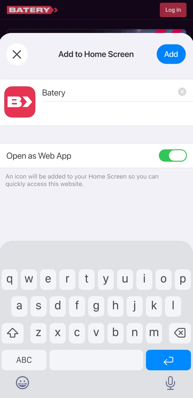 How to confirm the PWA installation for betting apps on iOS devices