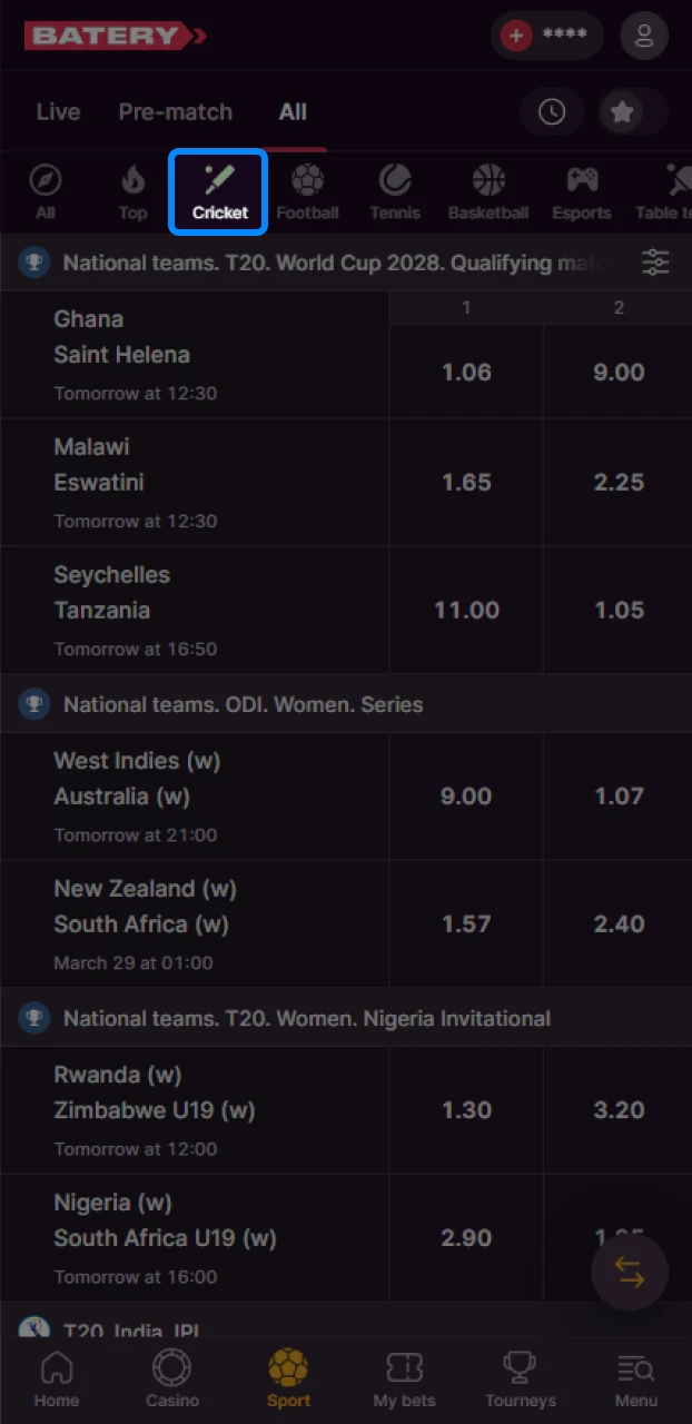 How to go to the betting section on the best betting sites