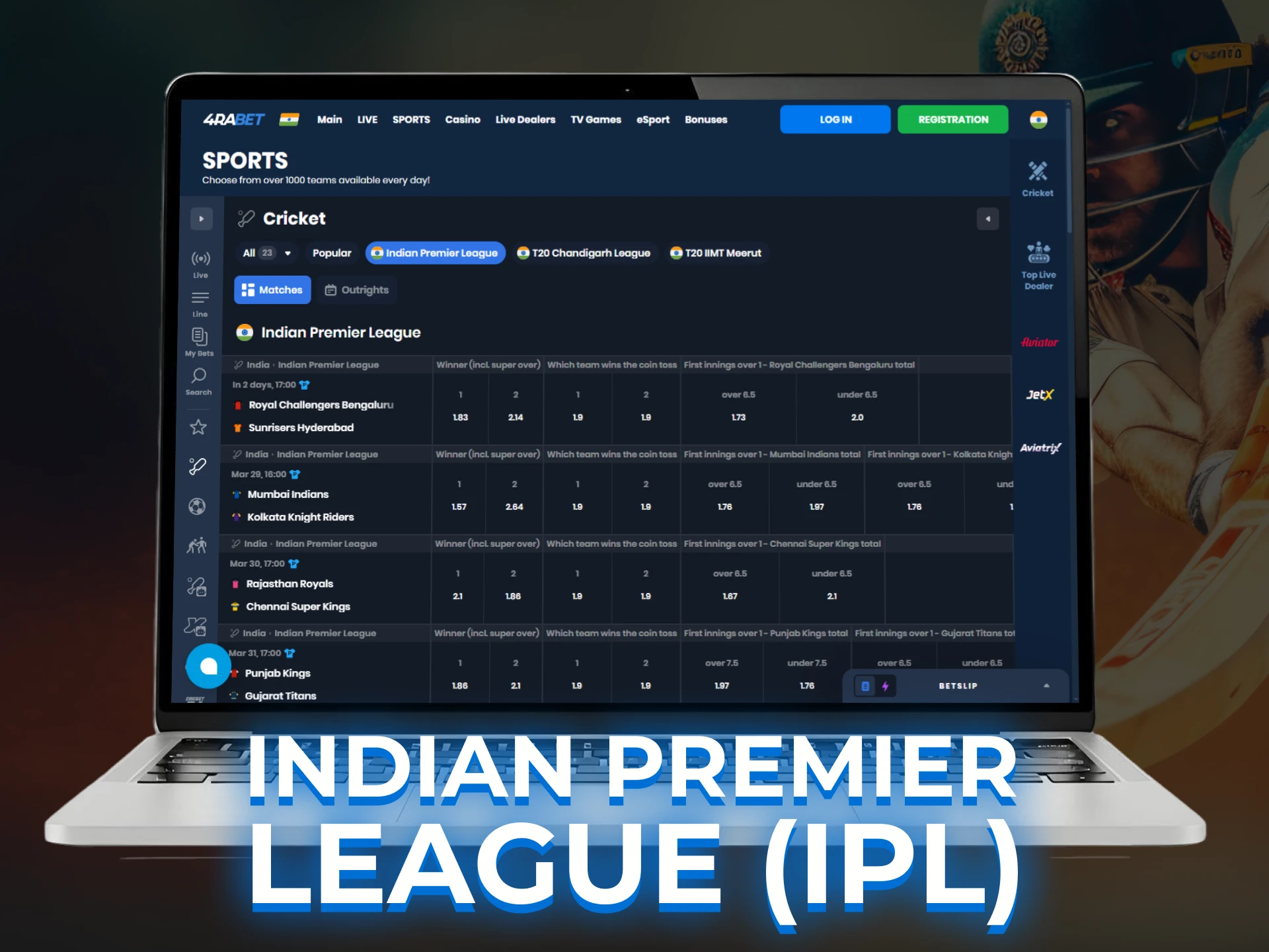 IPL Tournaments and Events on the Best Betting Sites