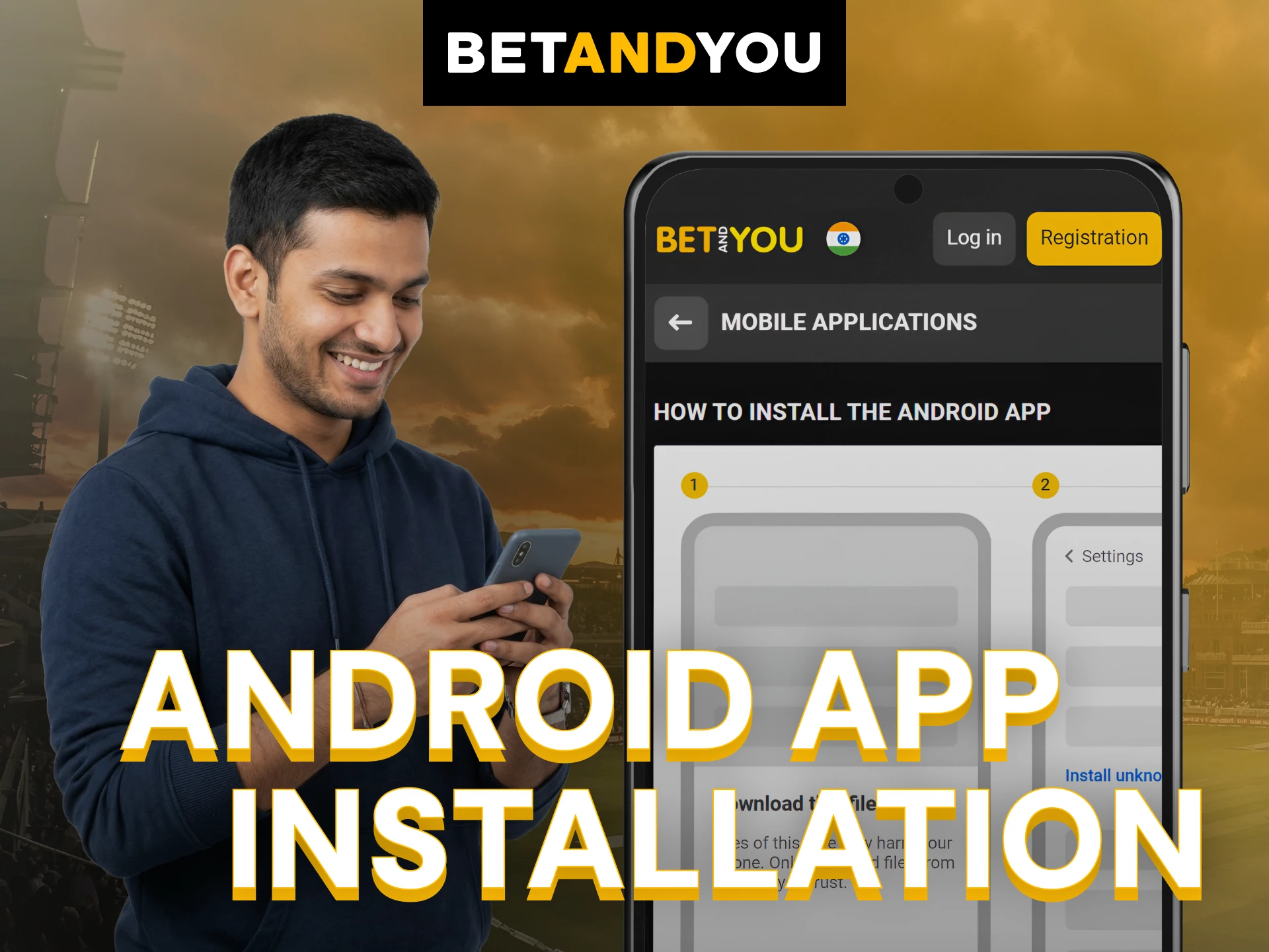 Follow the steps to install the Betandyou App Android APK safely.