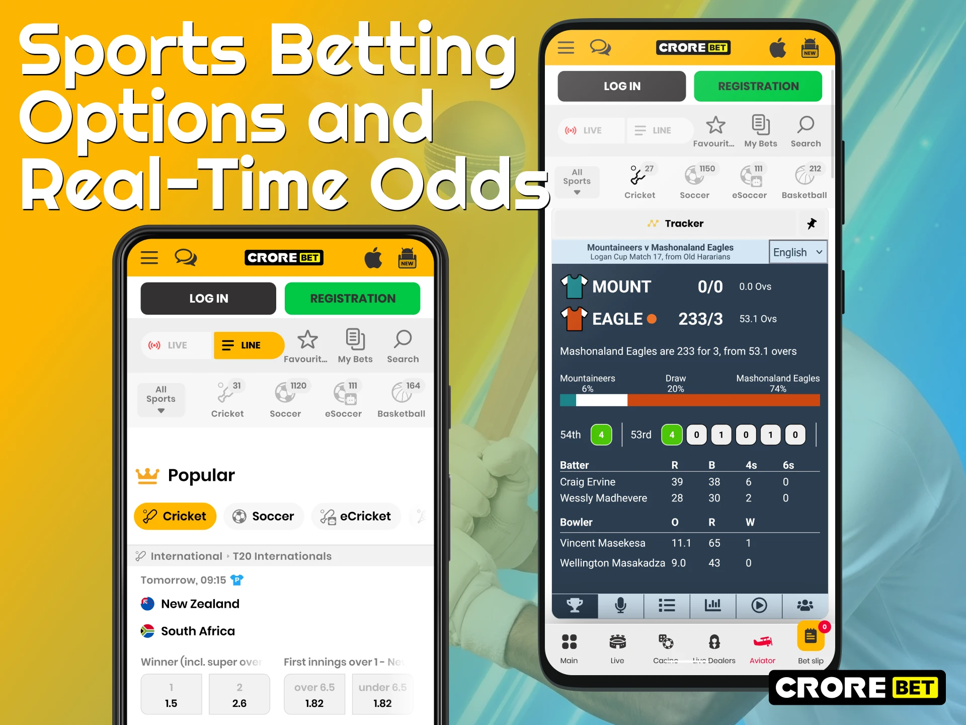 Explore Crorebet App sports betting options and monitor real-time odds.