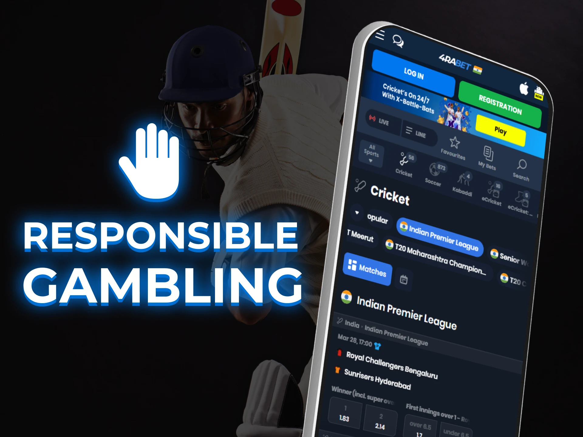 Responsible gambling tools and resources available in IPL betting apps to promote safe play.