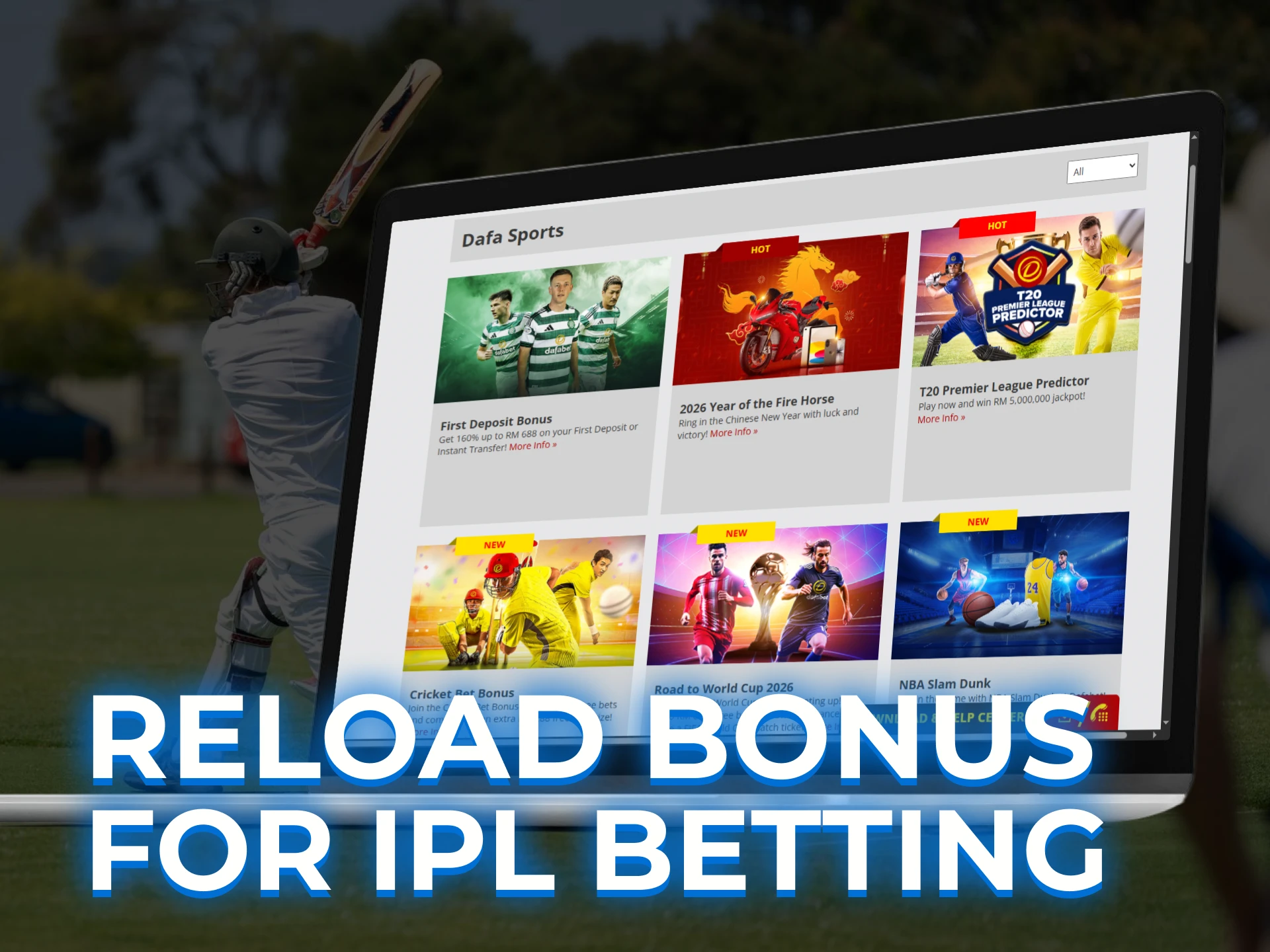 Detailed explanation of reload bonuses for IPL betting, covering recurring deposit matches and ongoing account funding rewards.
